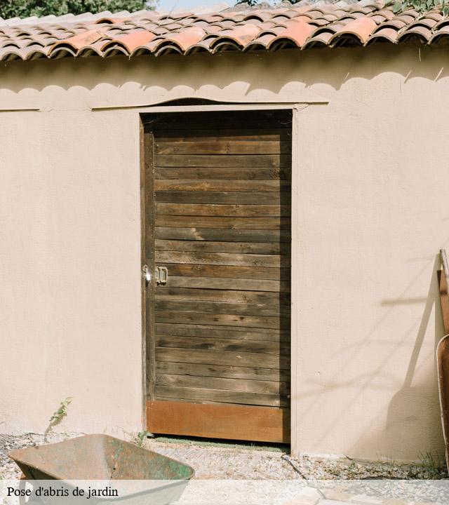 Pose d'abris de jardin  lithaire-50250 MR Reinhart